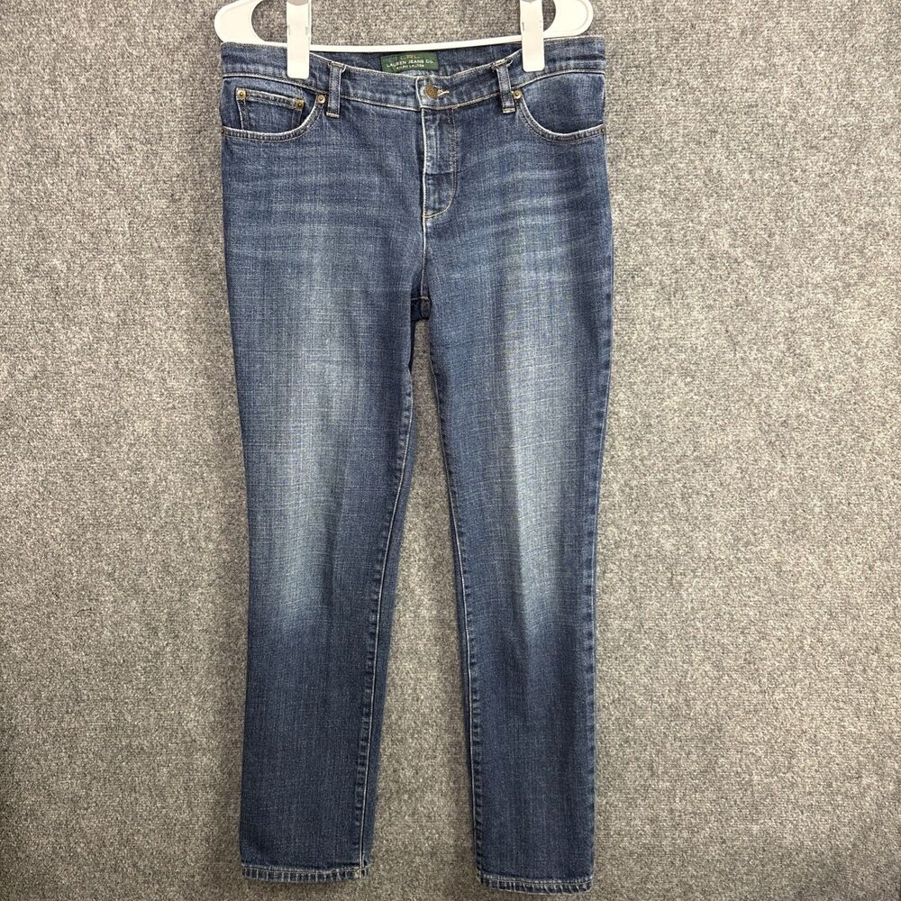 Lauren Ralph Lauren Straight Jeans Womens Size 12 blue